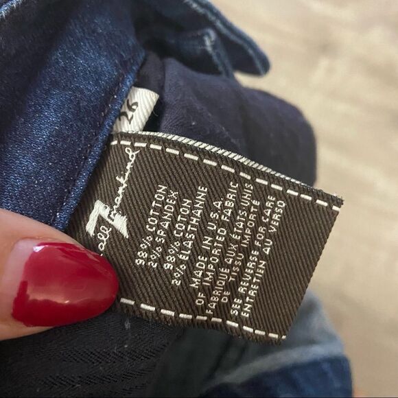 7FAMK Sz 26 midrise cropped skinny - Picture 9 of 11